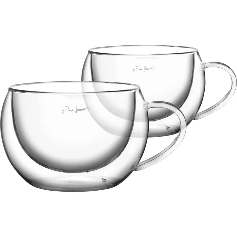 Skleněné šálky na cappuccino